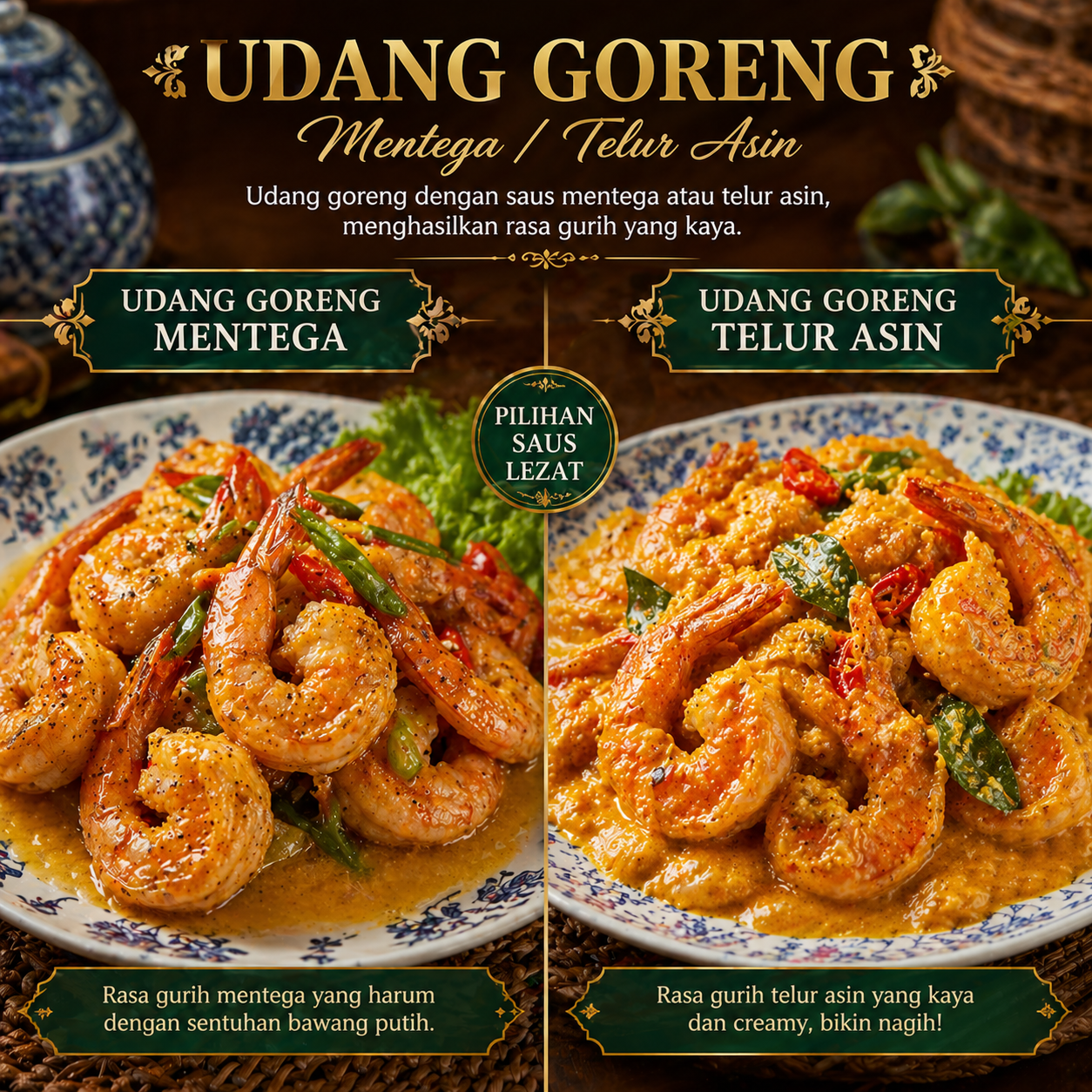 Udang Goreng Mentega Kedai Tiga Nyonya